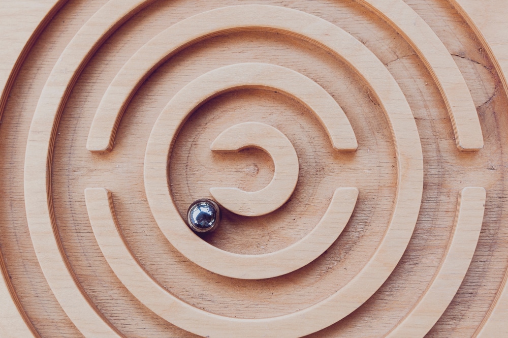 Photo of a maze