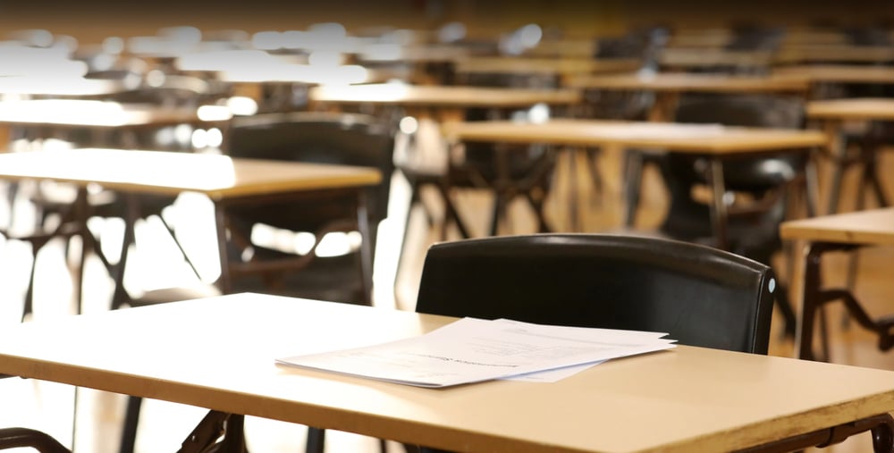 photo showing an exam hall