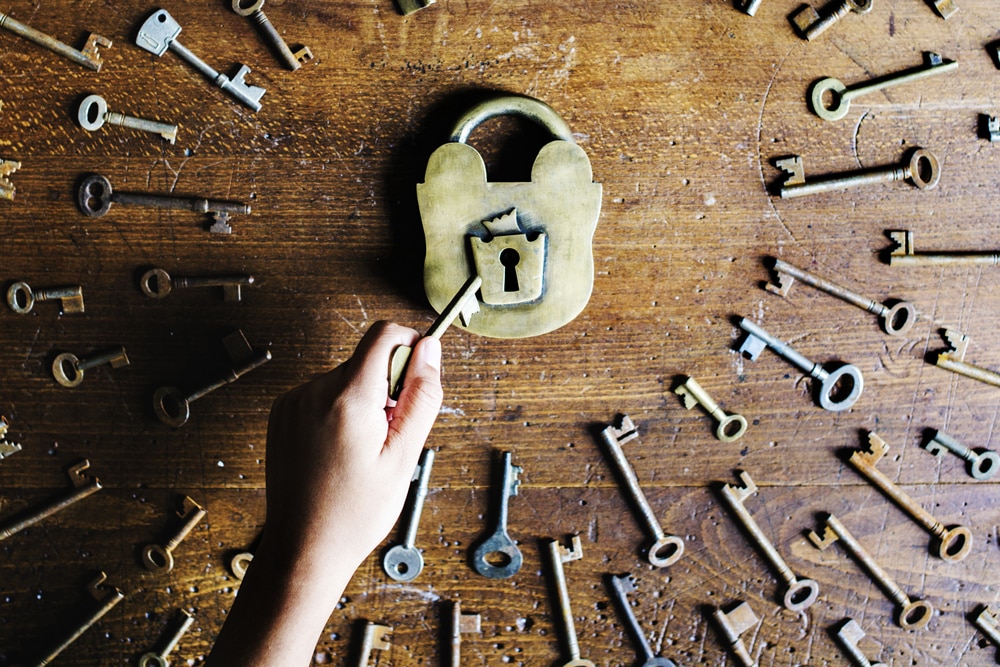Photo of keys and padlock