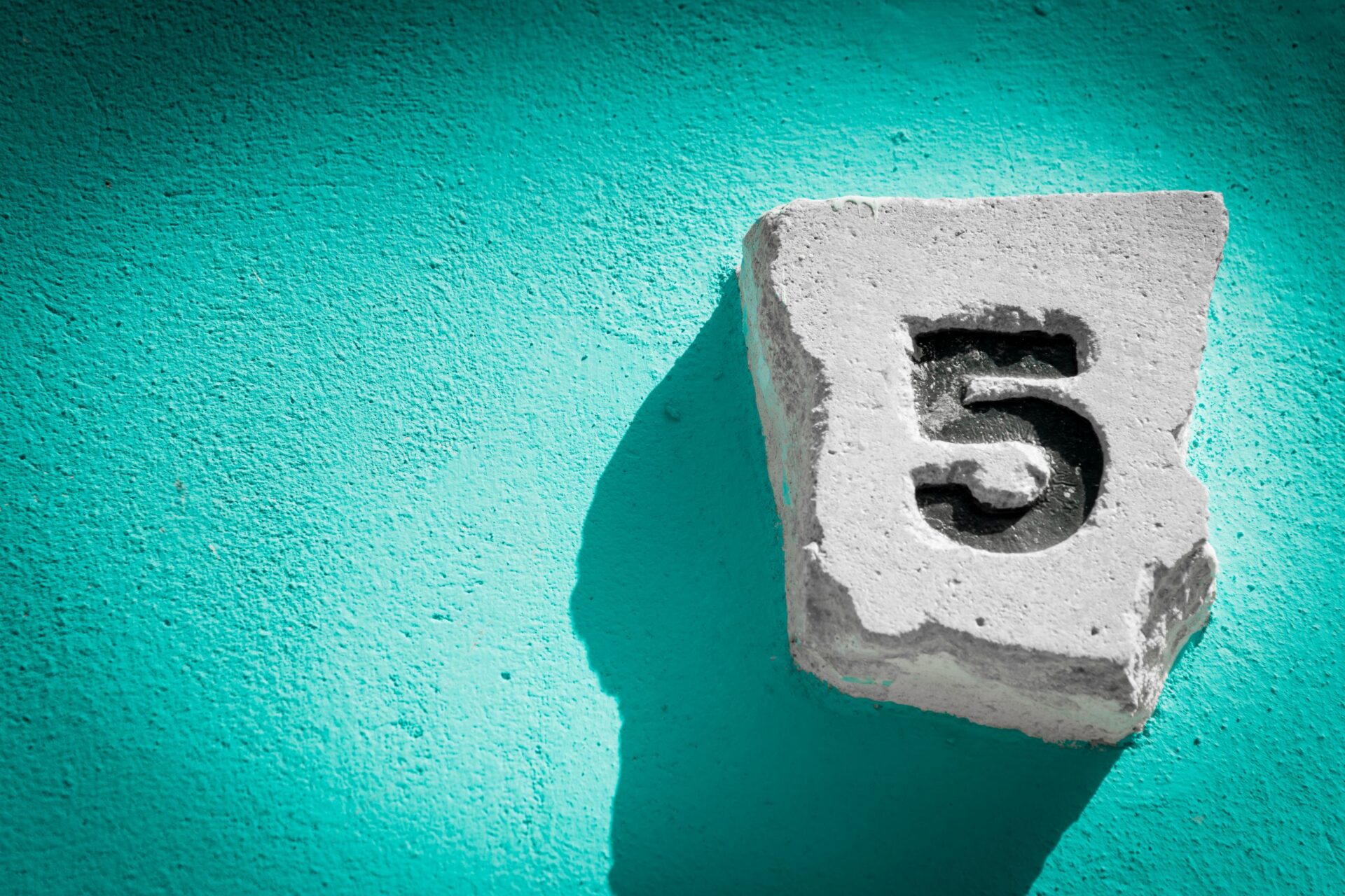 Photo of the number five